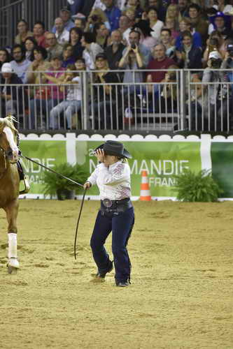 WEG-Reining-8-30-14-0000736-MandyMcCutcheon-YellowJersey-USA-DDeRosaPhoto